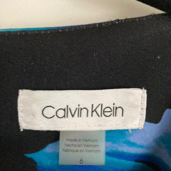 Calvin Klein Blue Floral Dress - Picture 3 of 5